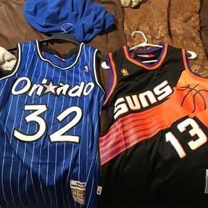 Jerseys size small fits grown man like a tank